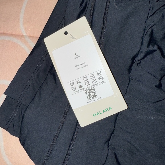 Halara High Waisted Drawstring Side Pocket Wide Leg Cool Touch Pants L - Picture 7 of 8